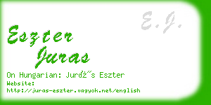 eszter juras business card